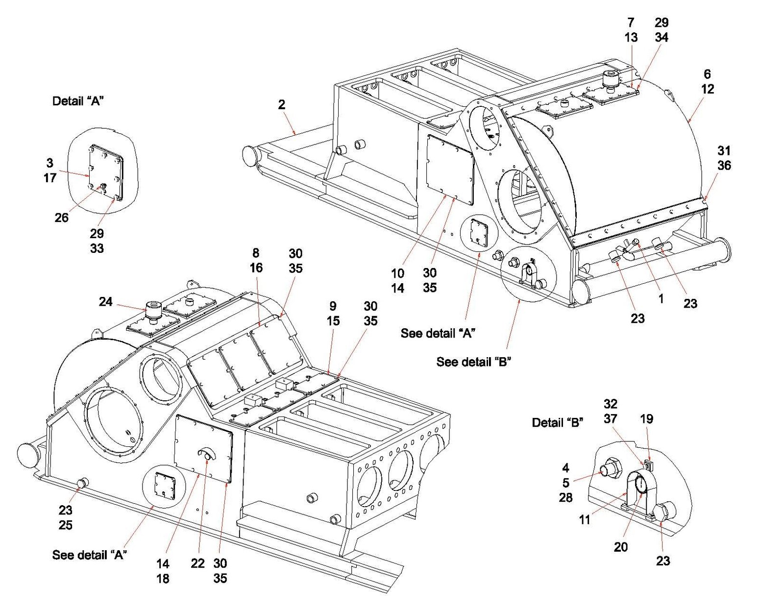 Drillmec 9T800 Triplex Mud Pump Parts List Manual - Image 4