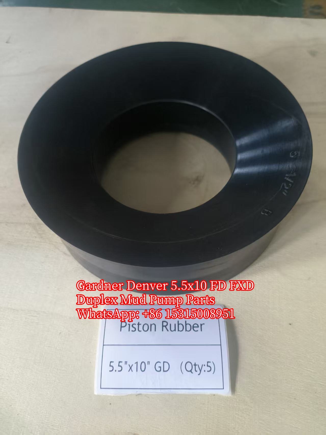 Gardner Denver Duplex Mud Pump 5.5x10 FD FXD Piston Rubber