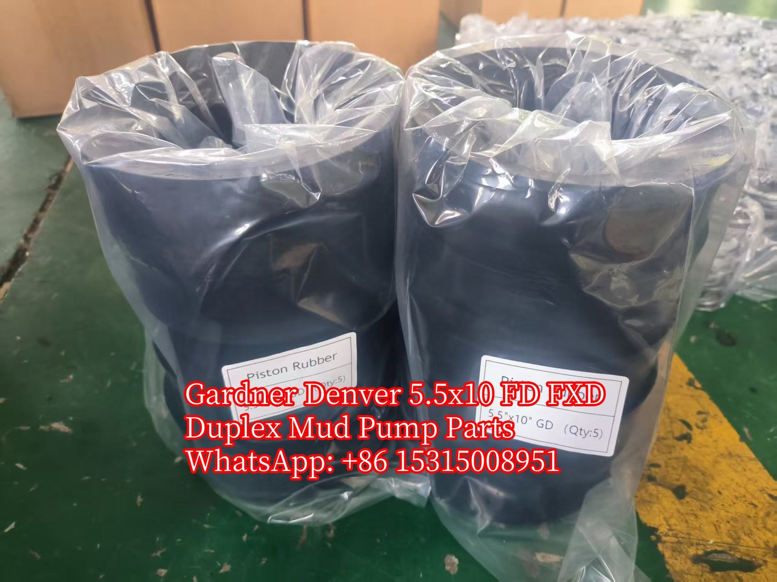 Gardner Denver Duplex Mud Pump 5.5x10 FD FXD Piston Rubber