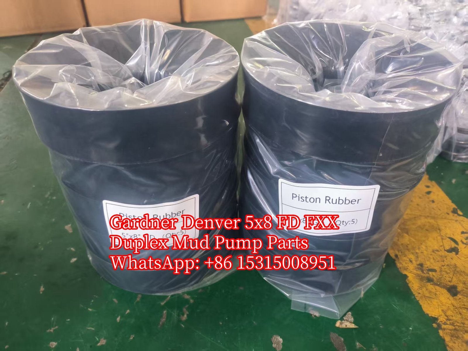 Gardner Denver Duplex Mud Pump 5x8 FD FXX Piston Rubber