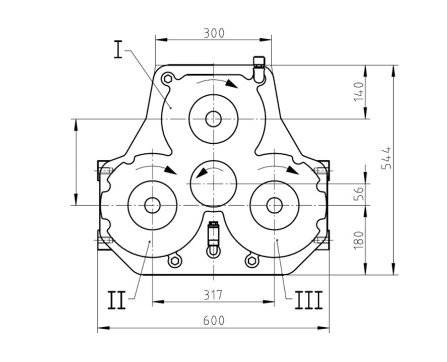 GOSCO Energy Cementing Batch Mixer Trailer-8-Transfer Case